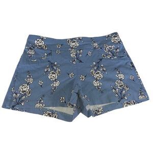 Joe B by Joe Benbasset Blue, White & Black Floral Stretch Shorts Size X-Large